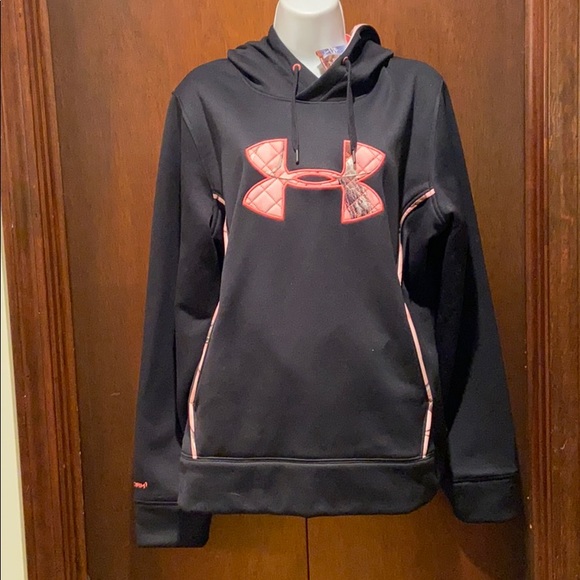UNDER ARMOUR STORM 1 CAMO BIG LOGO COLD GEAR HOODIE SIZE XL MEN NWT $$$$